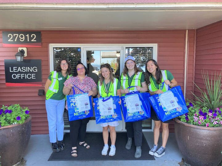 The 2023 WM Recycle Corps interns are busy in Western Washington communities reducing waste and improving recycling. (WM)
