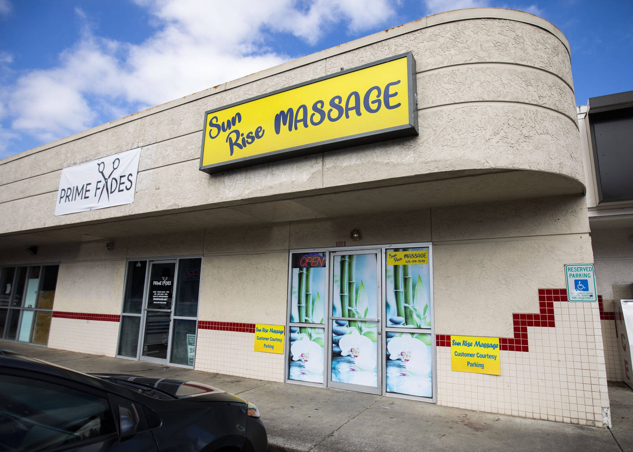 Sun Rise Massage on Monday, July 18, 2022 in Marysville, Washington. (Olivia Vanni / The Herald)