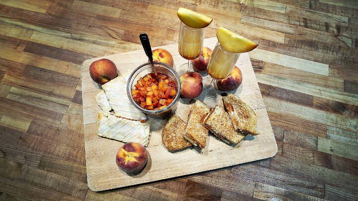 Pastry Chef Nikol Nakamuras fresh peach compote is great alone, in a drink, on a sandwich or as part of a dessert. (Tulalip Resort Casino)