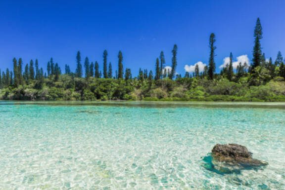 View of Piscine Naturelle D'Oro (natural pool) in New Caledonia