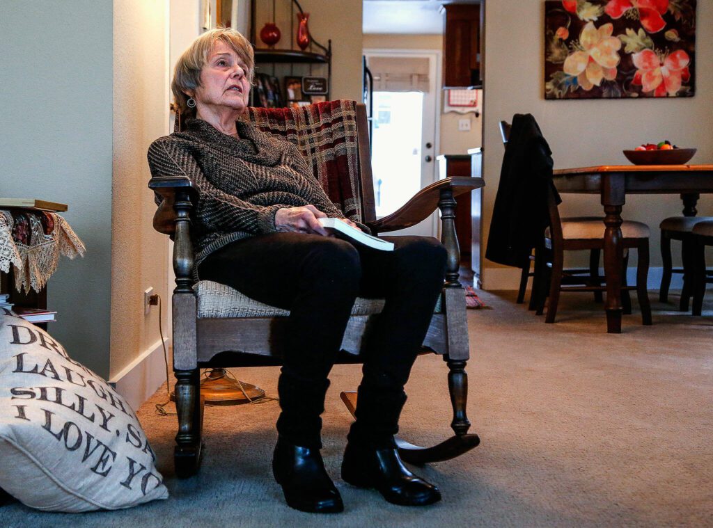 Gretchen Saari lost two sons to heroin overdoses, one in 2009 and the other in 2017. (Dan Bates / The Herald)
