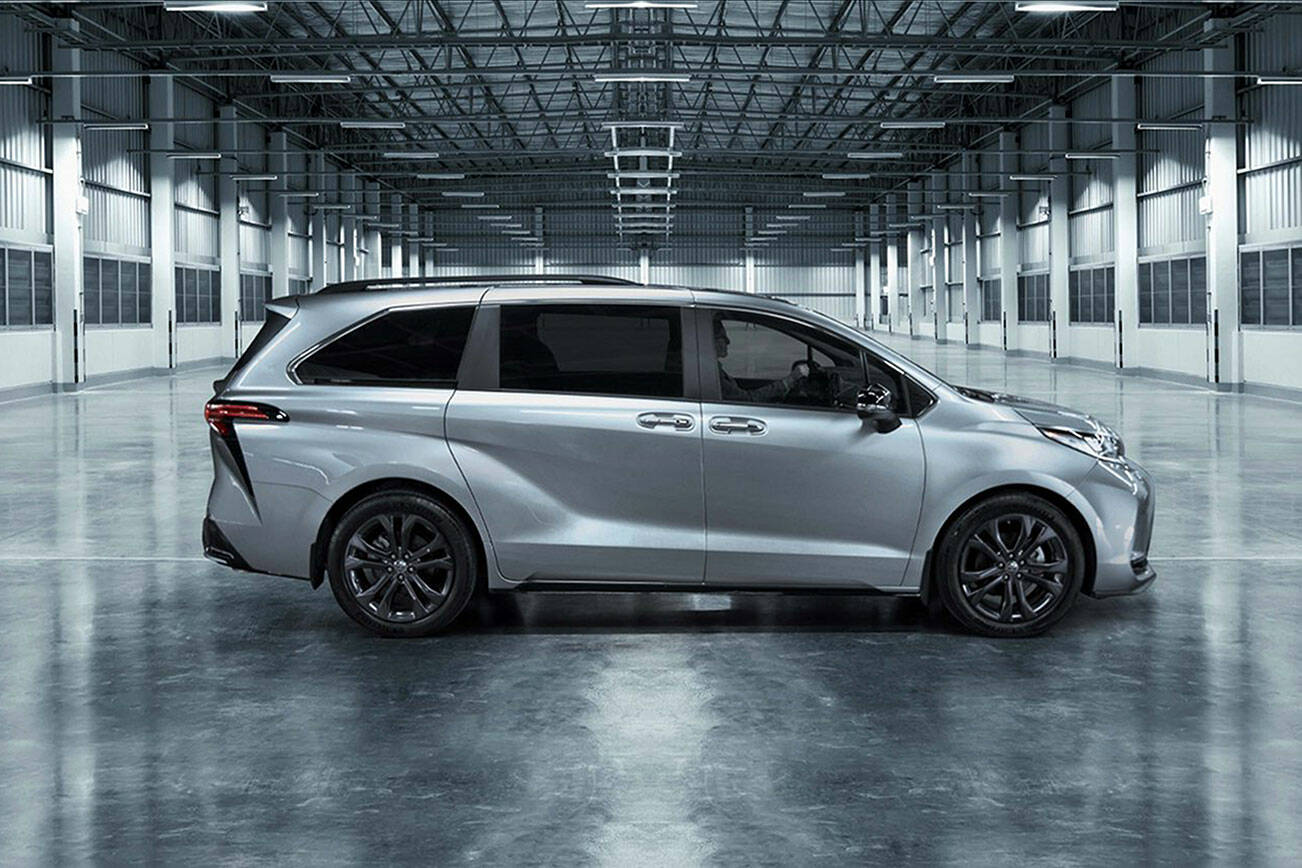 The 2023 Toyota Sienna lineup includes a 25th Anniversary Edition model with a limited production of 2,525 units. (Toyota)