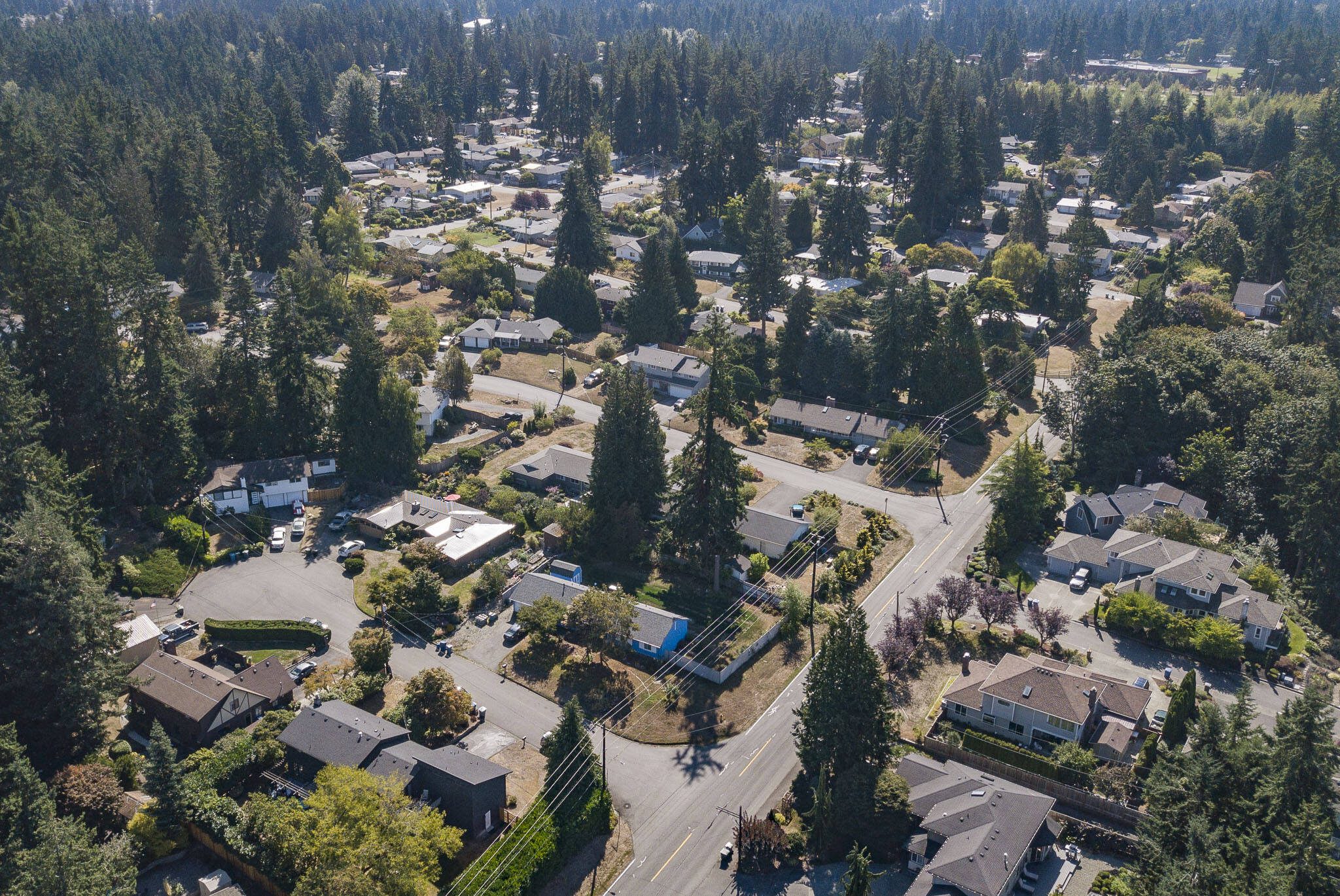 A view of a neighborhood in Meadowdale along 68th Avenue West that may be annexed into Edmonds on Friday, Sept. 8, 2023. (Olivia Vanni / The Herald)