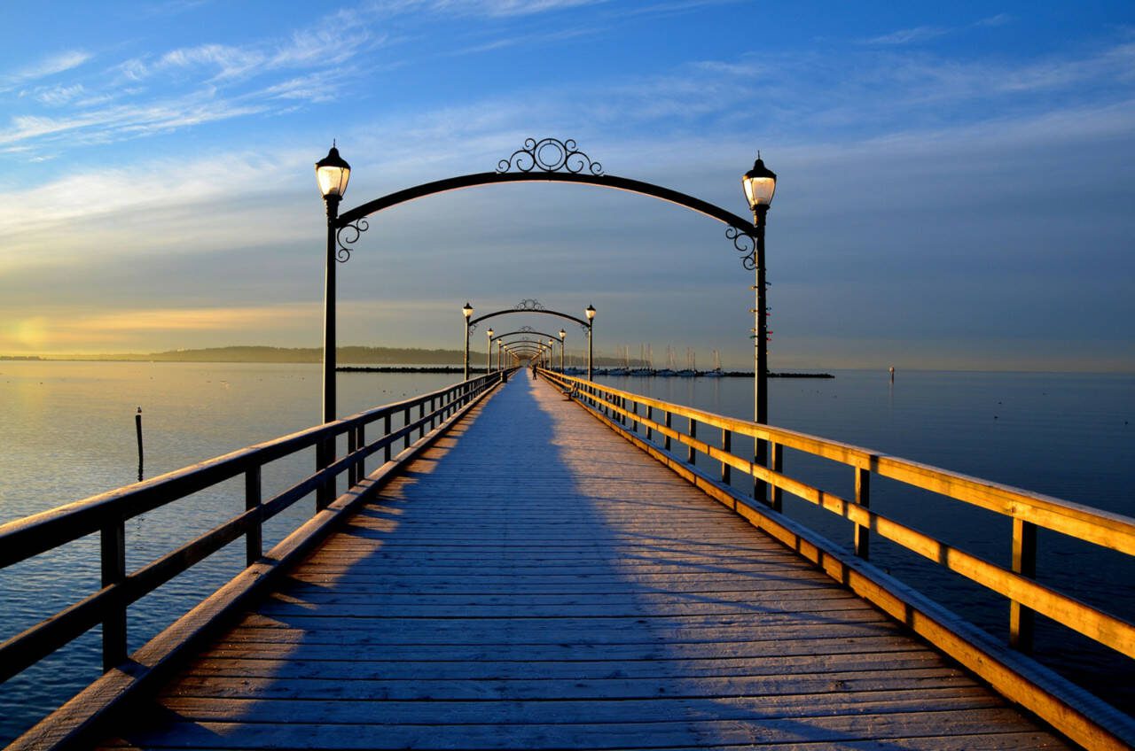 White Rock Pier, at 1,540 feet in British Columbia, claims to be the longest in Canada. (Dreamstime/Tribune News Service)