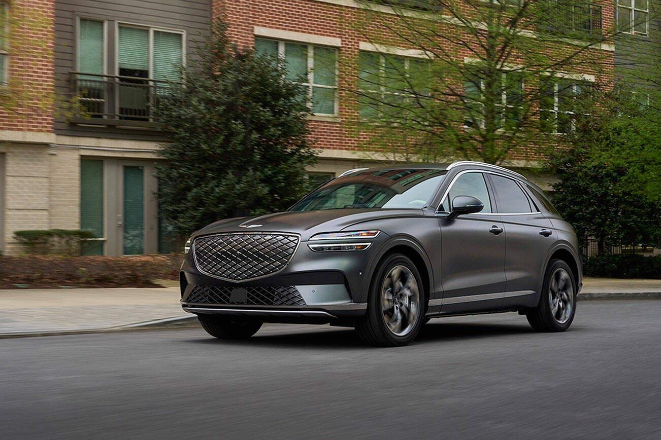 The 2023 Genesis Electrified GV70 is a fully-electric compact premium SUV with seating for five. (Genesis)