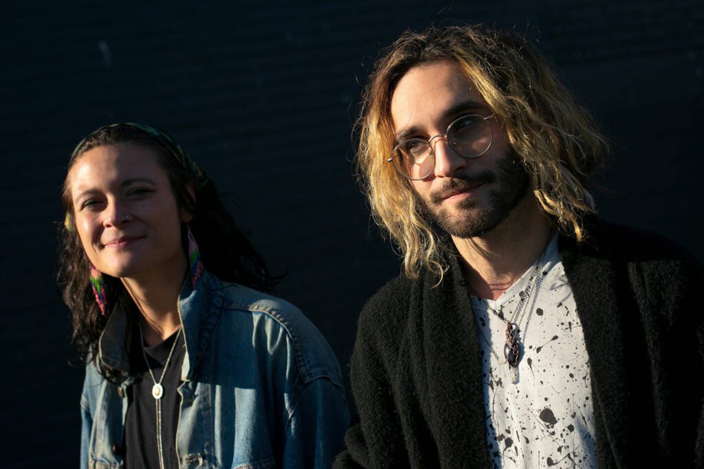 Alex Johnston and his partner, Mikaela Henderson, who assisted with most of the filming in Johnston’s visual album, and is featured in a few scenes. (Ryan Berry / The Herald)
