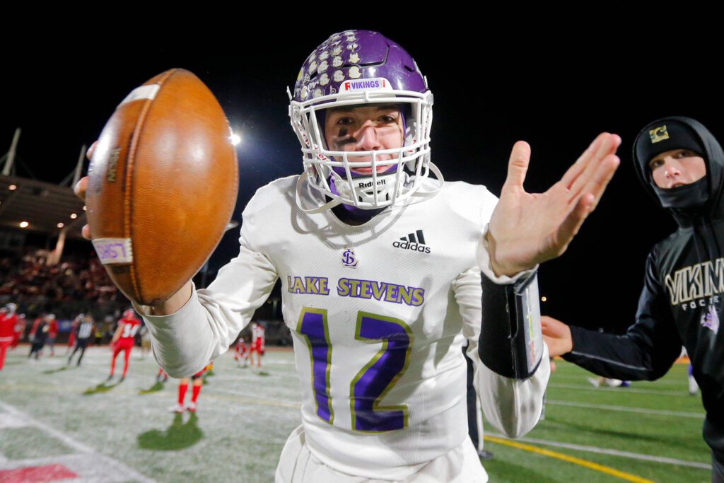 Lake Stevens quarterback Kolton Matson (Ryan Berry / The Herald)
