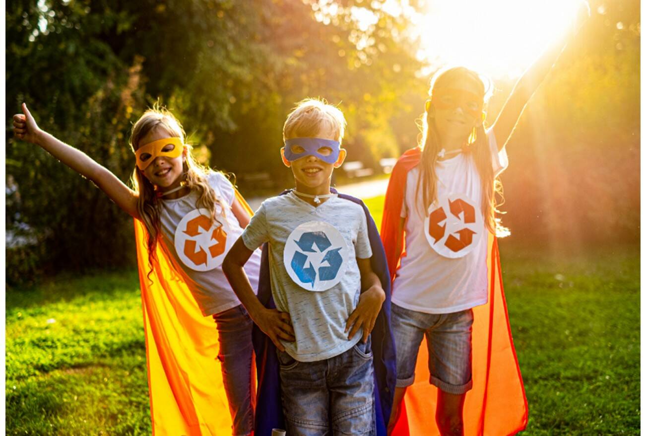 Photo caption: Back-to-school is an ideal time to pick up new habits that help your family reduce waste and learn about resource conservation.