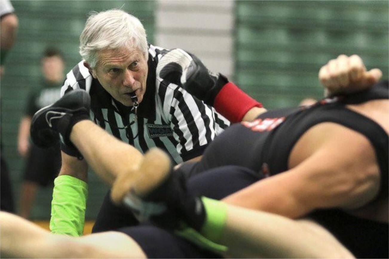 Longtime Edmonds School District wrestling coach John Casebeer was also a member of the Snohomish County Wrestling Officials Association for 27 years. (County Sports Hall of Fame photo)