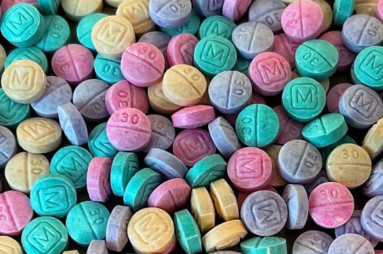 The Drug Enforcement Administration and law enforcement partners advise the public of of colorful fentanyl.  (Photo provided by the Drug Enforcement Administration)