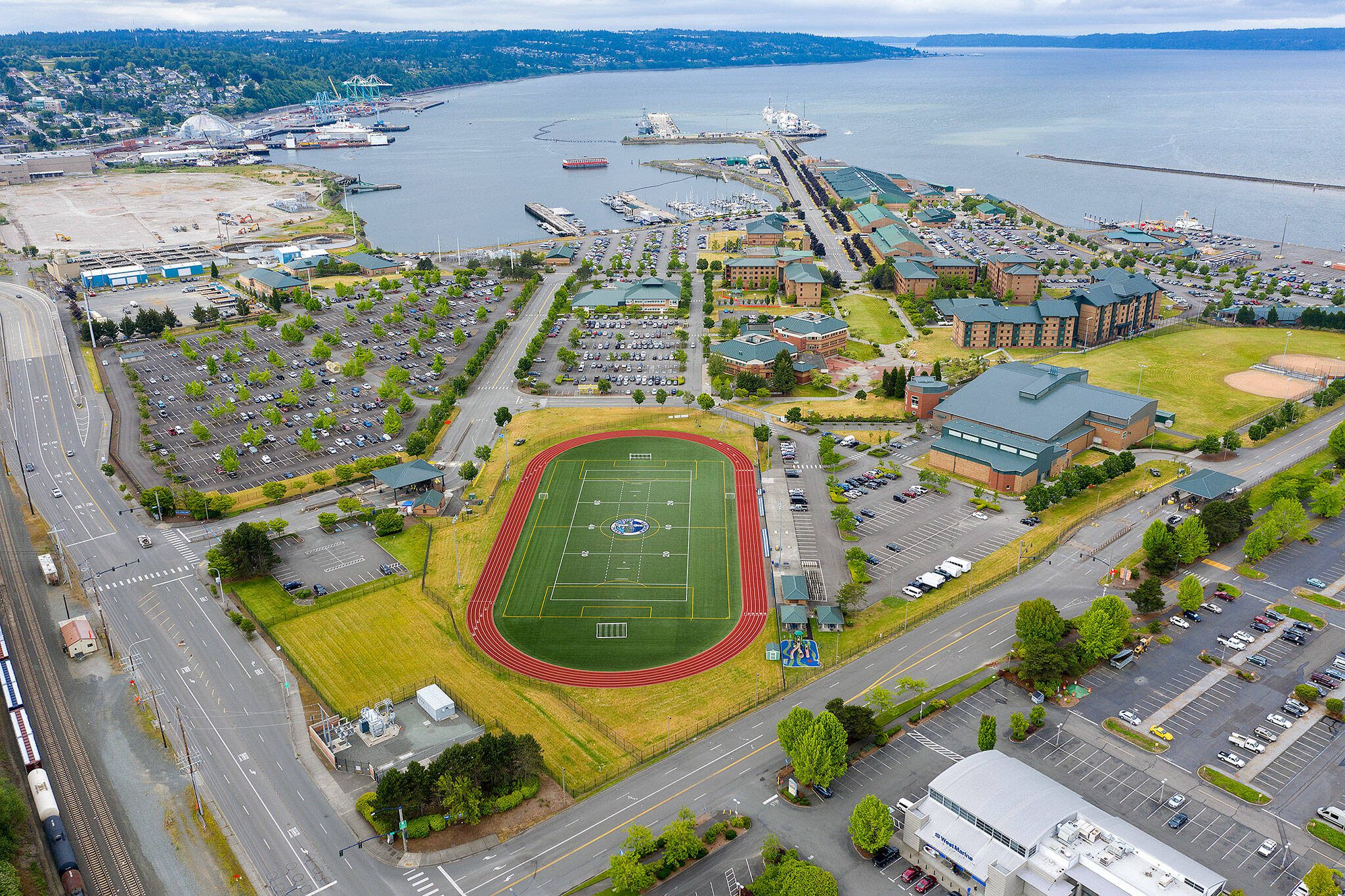 Naval Station Everett in Everett, WA. (Chuck Taylor / The Herald)