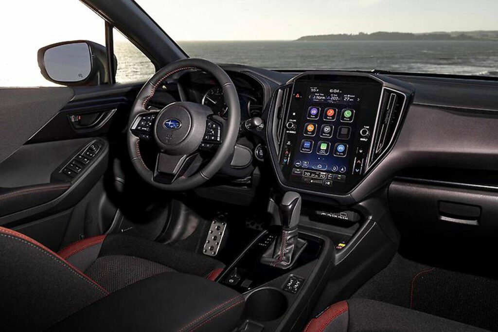A tablet-sized display for the 2024 Subaru Impreza multimedia system enables user-friendly operation. (Subaru)
