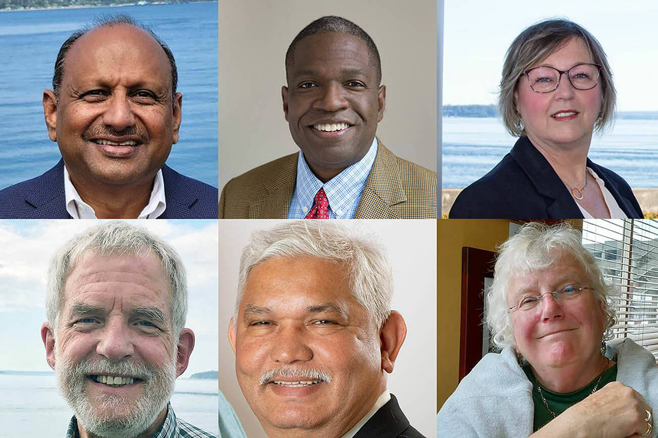 Top from left: Ashvin Sanghvi, Mike Dixon and Donna Vago. 
Bottom from left: Richard Emery, Riaz Khan and Carolyn "Dode" Carlson.