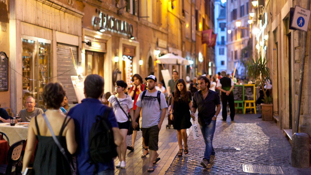 An early-evening walk in Rome offers culture that you can’t find in museums. (Rick Steves’ Europe)