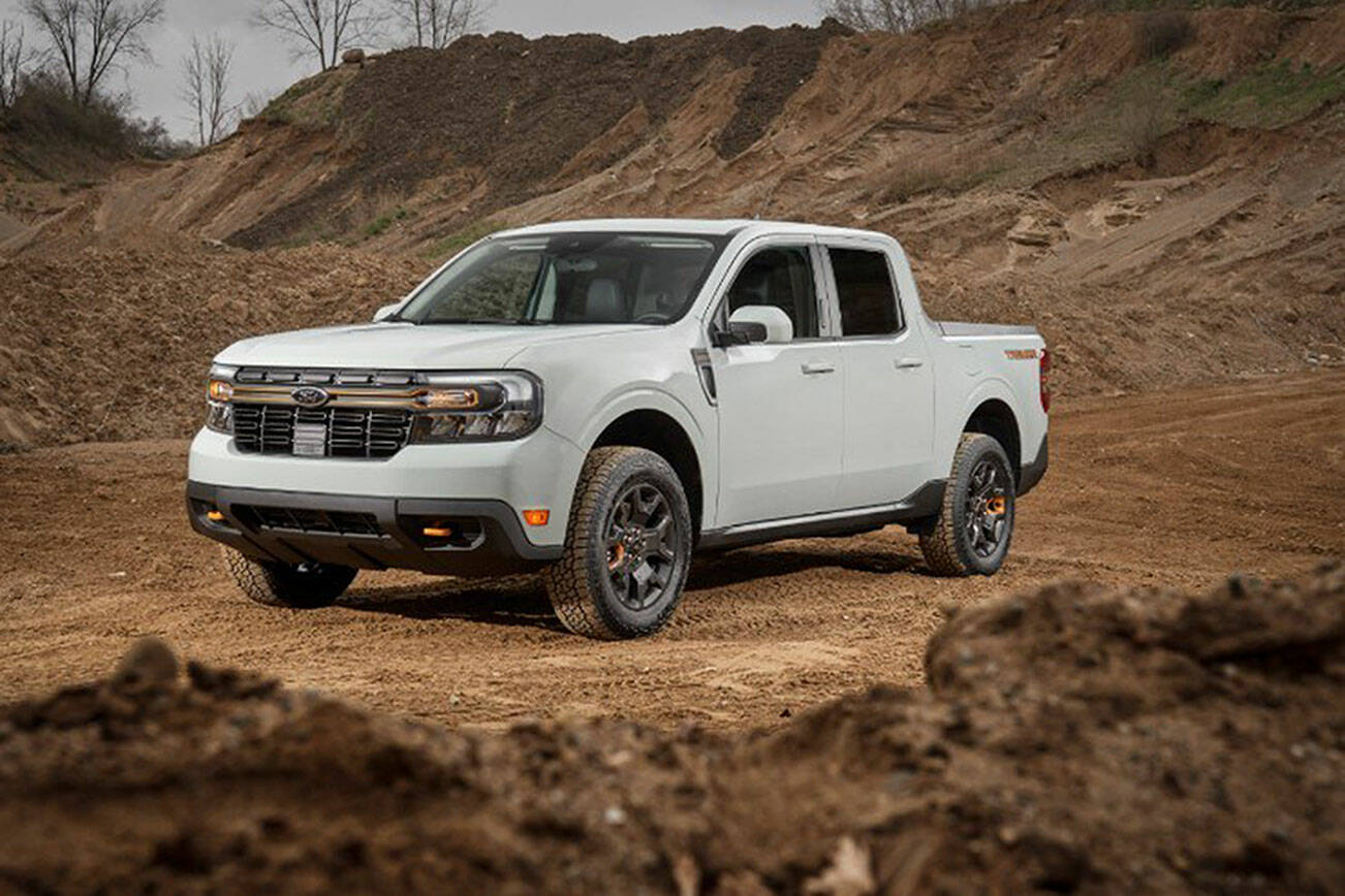 The 2023 Ford Maverick Tremor package is available on XLT and Lariat trims. (Ford)