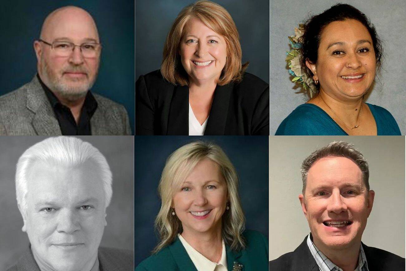 Top row, Don Vanney, left, Barbra Tolbert, Yvonne Gallardo-Van Ornam. Bottom row: Kenneth Dilbeck, left, Michele Blythe and Gregory Miller