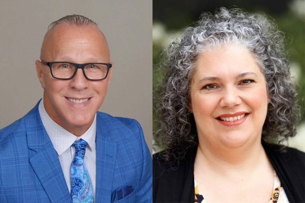 Vincent J. Cavaleri, left, and Tannis Golebiewski
