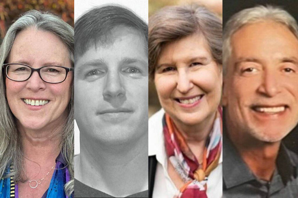 Carin Chase, left, Nicholas Logan, Nancy Katims and Nicholas Jenkins.
