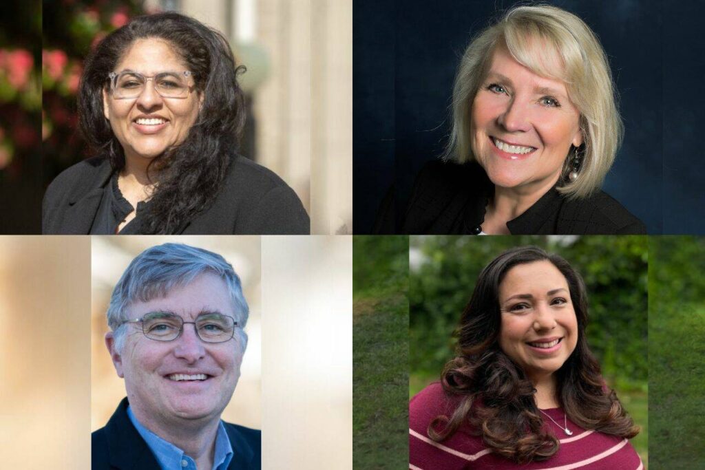 Top row: Demi Chatters and Judy Tuohy. Bottom row: Scott Bader and Judith Martinez.
