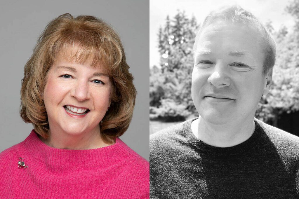 Linda Hjelle, left, and Joe Wanagel
