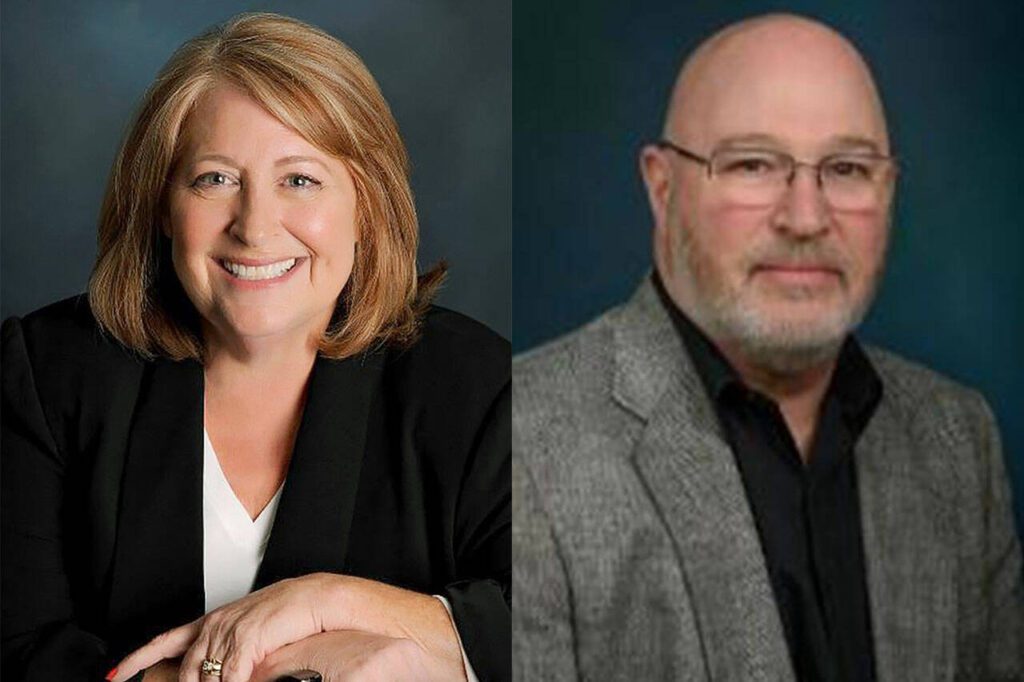 Barb Tolbert, left, and Don Vanney

