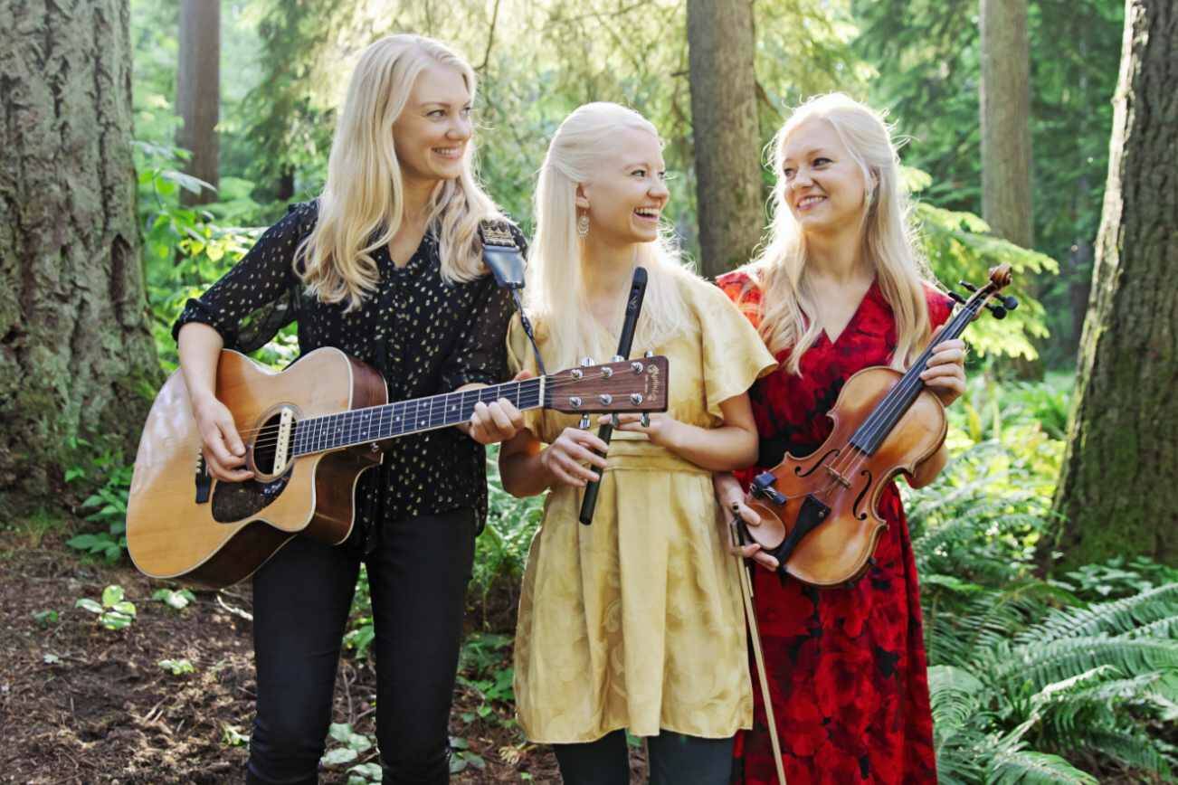 Sisters Greta, Willow and Solana Gothard have been playing music together since childhood, expanding from early violin lessons to playing guitar, mandolin, djembe, bodhran and more alongside vocal harmonies. 

The new album “A Celtic Christmas” is the sisters’ 10th, featuring a selection of traditional carols rendered in the band’s signature, ethereal style.  (Knecht Creative)