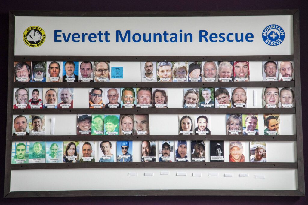 Photos of volunteers and staff of the Everett Mountain Rescue in Snohomish, Washington on Thursday, Nov. 16, 2023. (Annie Barker / The Herald)
