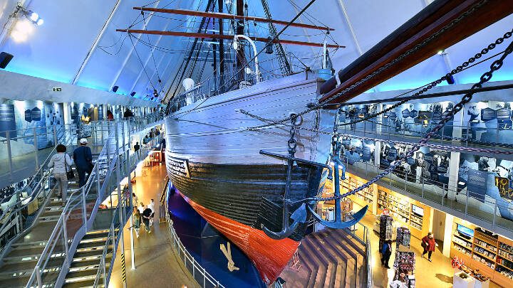 Visitors to Oslo’s Fram Museum can explore the Fram, the vessel that took Norwegian explorer Roald Amundsen to Antarctica , where in 1911 he and his team were the first people to reach the South Pole. (Rick Steves’ Europe)