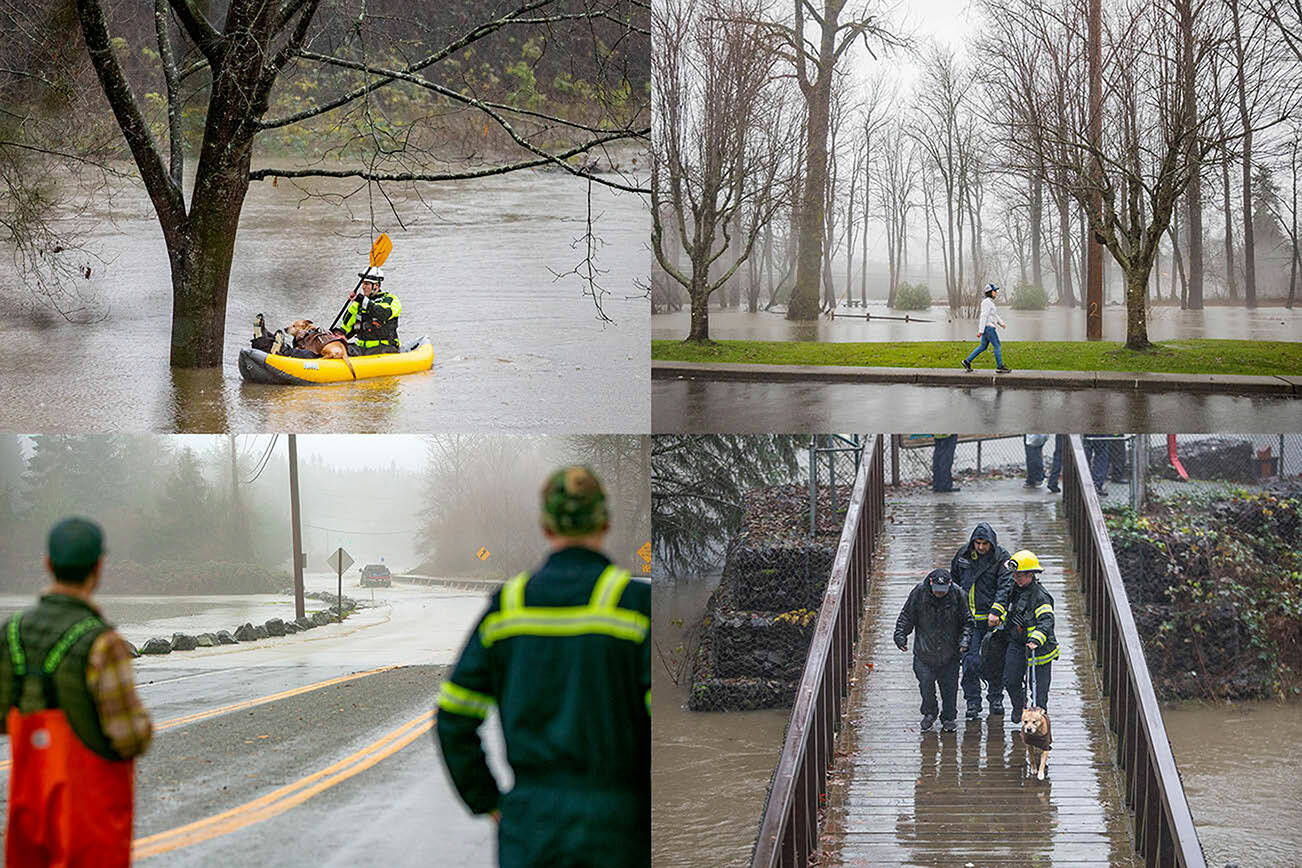 Herald photographers Olivia Vanni and Ryan Berry traveled around Snohmoish County amid near-record flooding Tuesday to capture the scene.