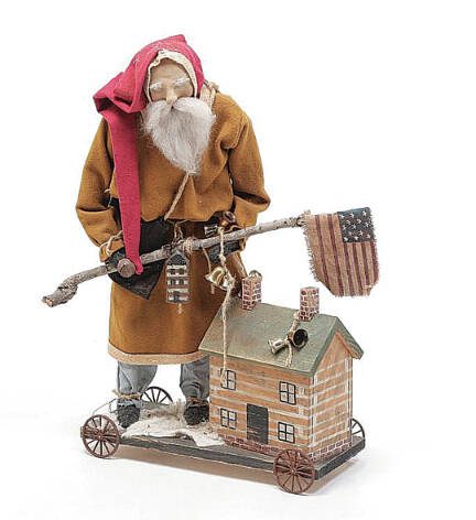What historical figure is outlet santa claus based on