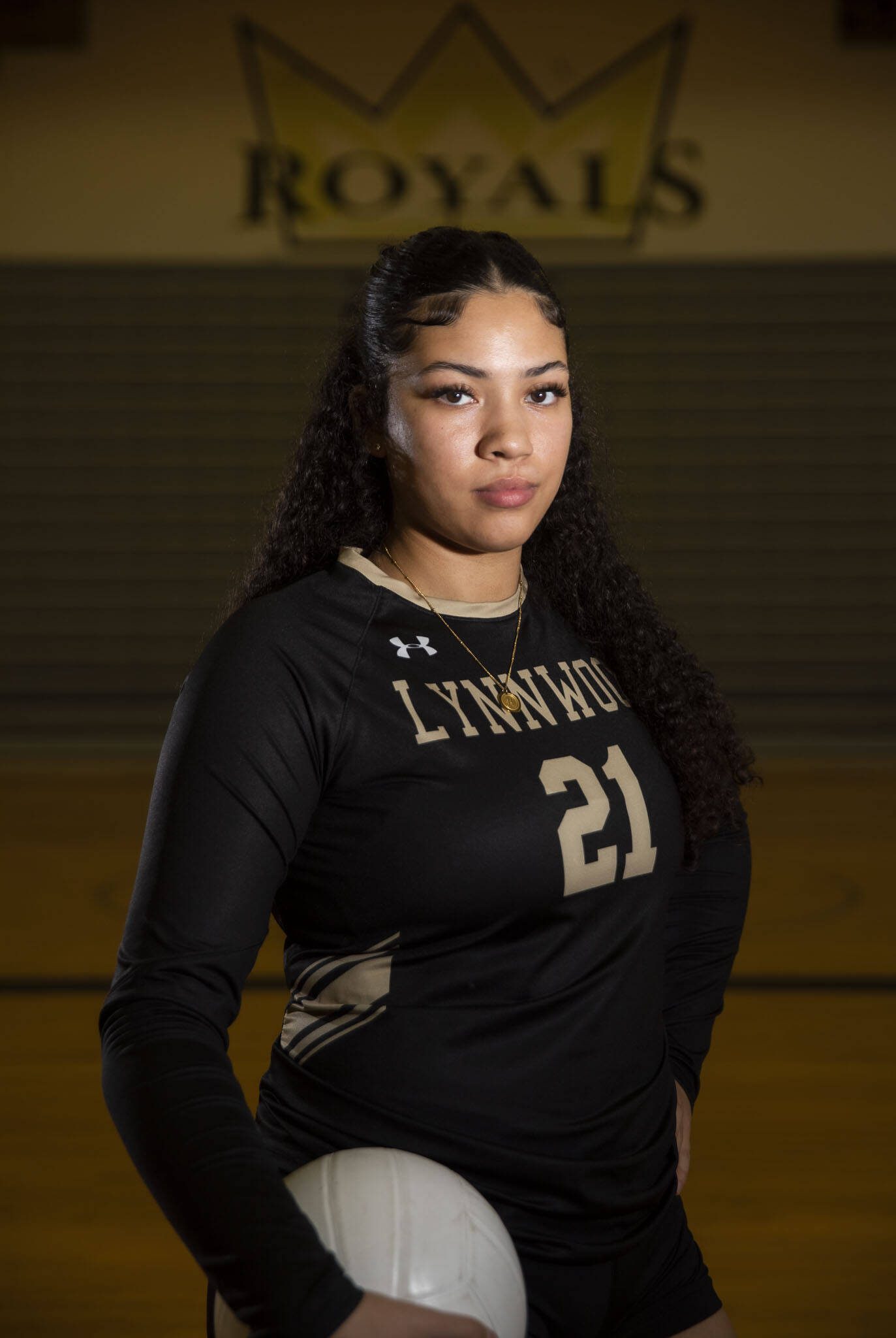 Lynnwood senior middle blocker Hannah Johnson is The Herald’s Volleyball Player of the Year. (Olivia Vanni / The Herald)