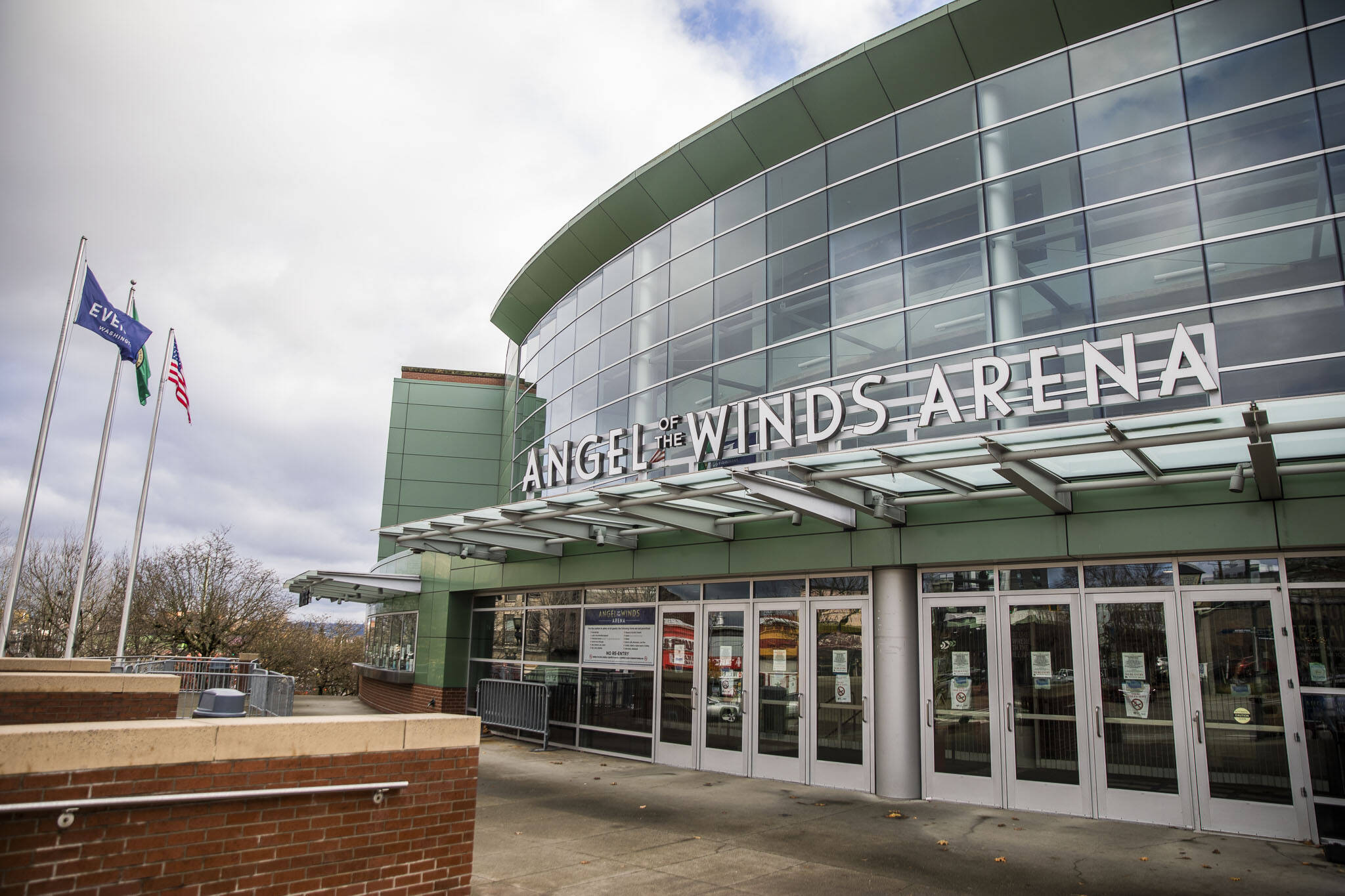 Angel of the Winds Arena on Wednesday, Nov. 22, 2023 in Everett, Washington. (Olivia Vanni / The Herald)