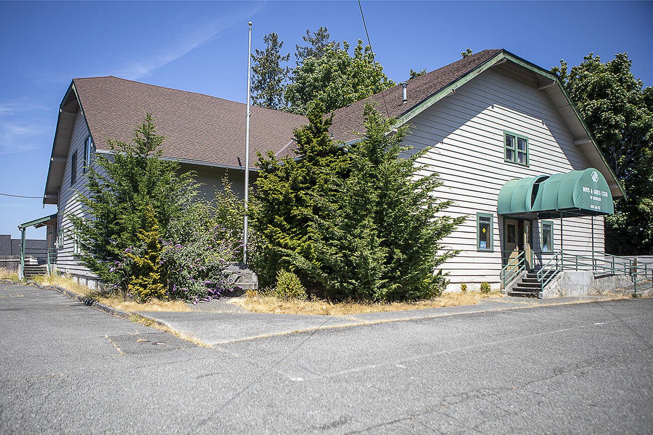 The exterior of Hawthorne Hall in Mukilteo, Washington on Friday, July 21, 2023. (Annie Barker / The Herald)