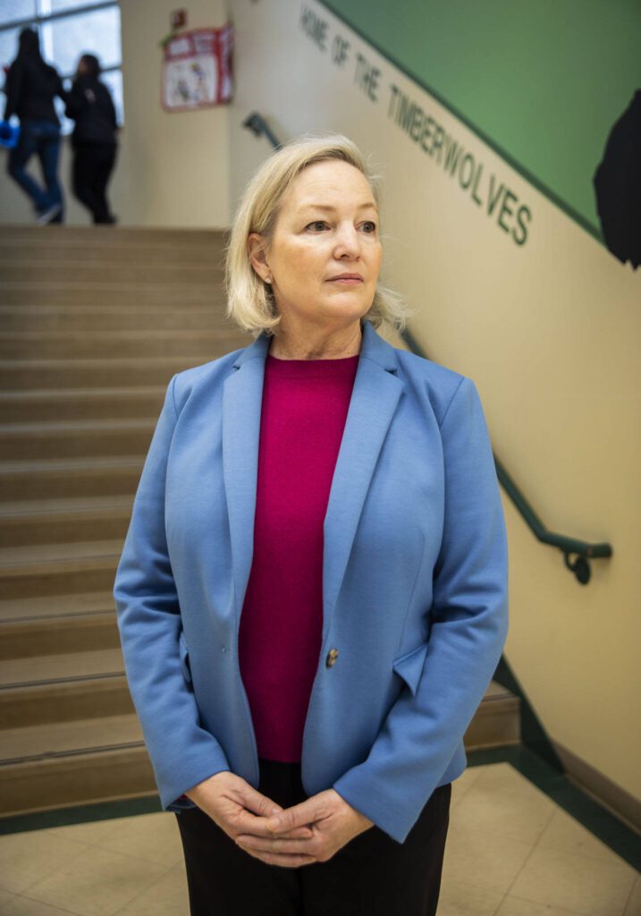 “There’s a real shift in our school’s culture this year,” Evergreen Middle School Principal Sarah Idle says. (Olivia Vanni / The Herald)
