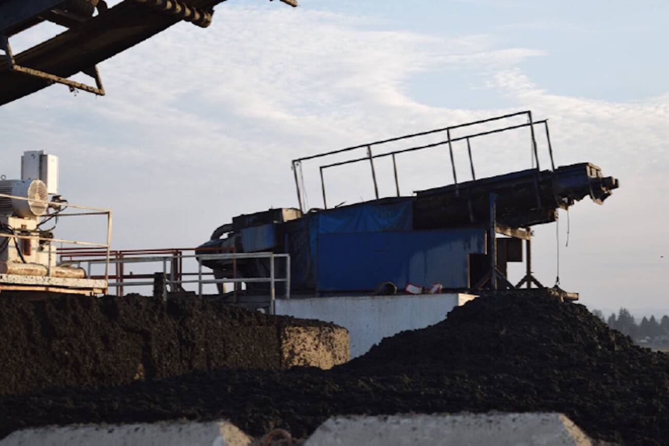 A sewage screening unit with unprotected augurs at the Marysville Wastewater Treatment Plant in Marysville, Washington. Sergey Devyatkin was assigned to clean the augurs while working the night shift at the 2020 City of Marysville Biosolids Removal and Remediation Project. (The Stritmatter Firm)