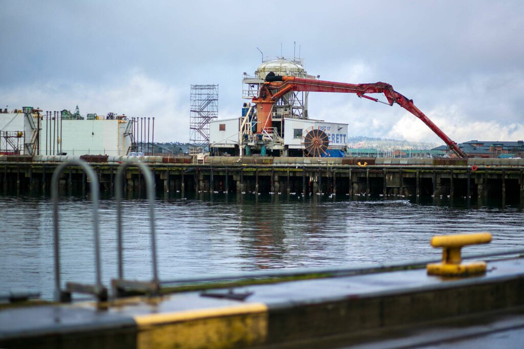 Pier 3 at the Port of Everett Seaport is seen on Wednesday, Jan. 17, 2024, in Everett, Washington. (Ryan Berry / The Herald)
