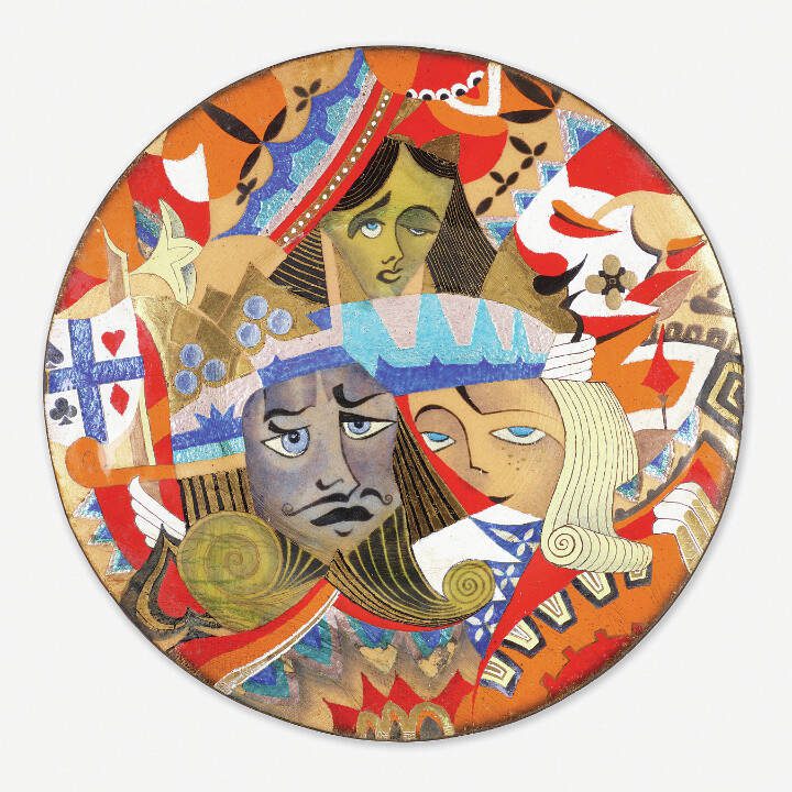 Kenneth Bates’ midcentury enamel pieces like this King of Hearts panel brought the medium into the modern art world.