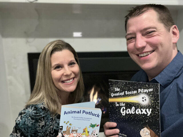 Local authors Brandi and Mike Konopinski.