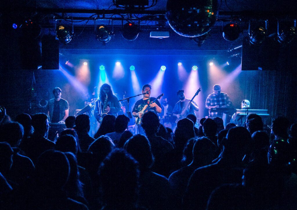 The band Cytrus performs during a headlining show at Madame Lou’s on Friday, Dec. 29, 2023 in Seattle, Washington. (Olivia Vanni / The Herald)
