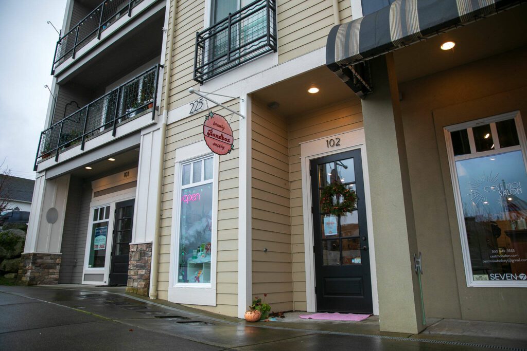Bandbox Beauty Supply is located on Anthes Avenue in downtown Langley. (Ryan Berry / The Herald)
