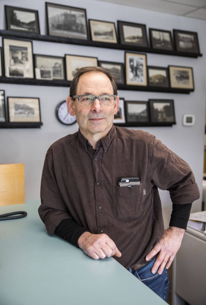 Darrington Mayor Dan Rankin at the town hall on Monday, March 4, 2024 in Darrington, Washington. (Olivia Vanni / The Herald)
