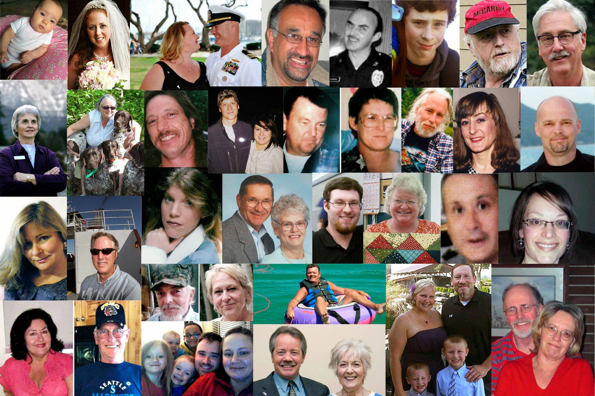 Victims of the Oso mudslide on March 22, 2014. (Courtesy photos)