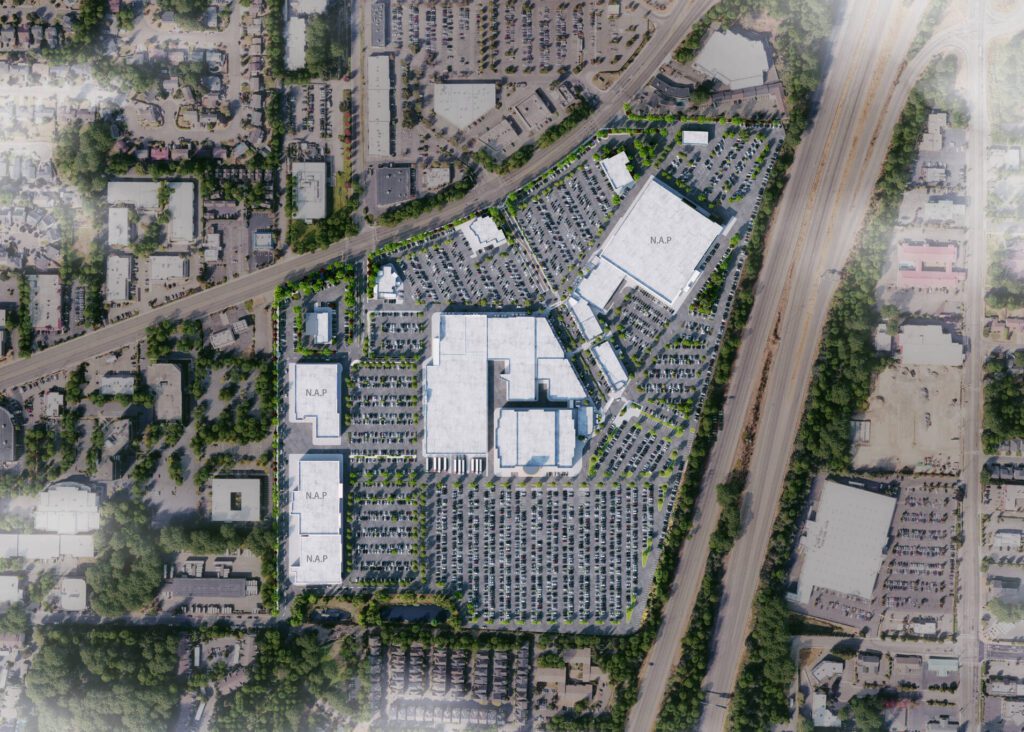 Everett mall renderings from Brixton Capital. (Photo provided by the City of Everett)

