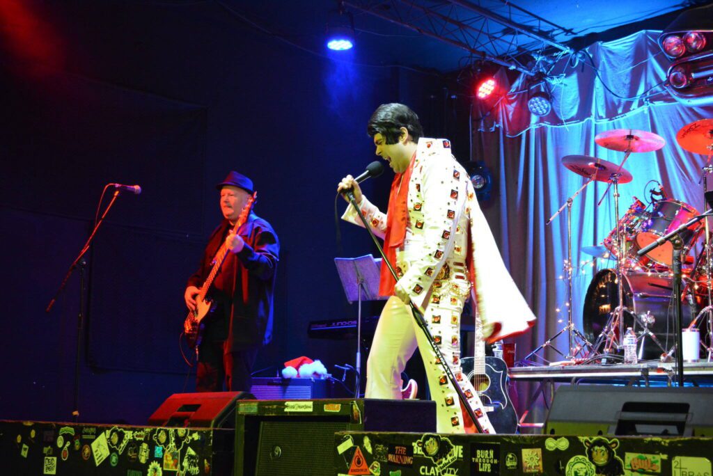 Nick Poling performs as Elvis. (Photo by Alexander Stevens)
