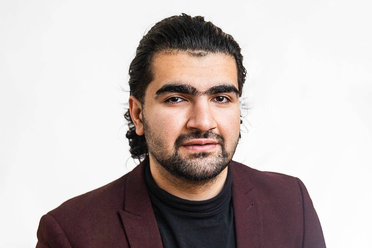 Ahmad Hilal Abid, founder of House of Wisdom at Edmonds College, is an Emerging Leader. (Olivia Vanni / The Herald)