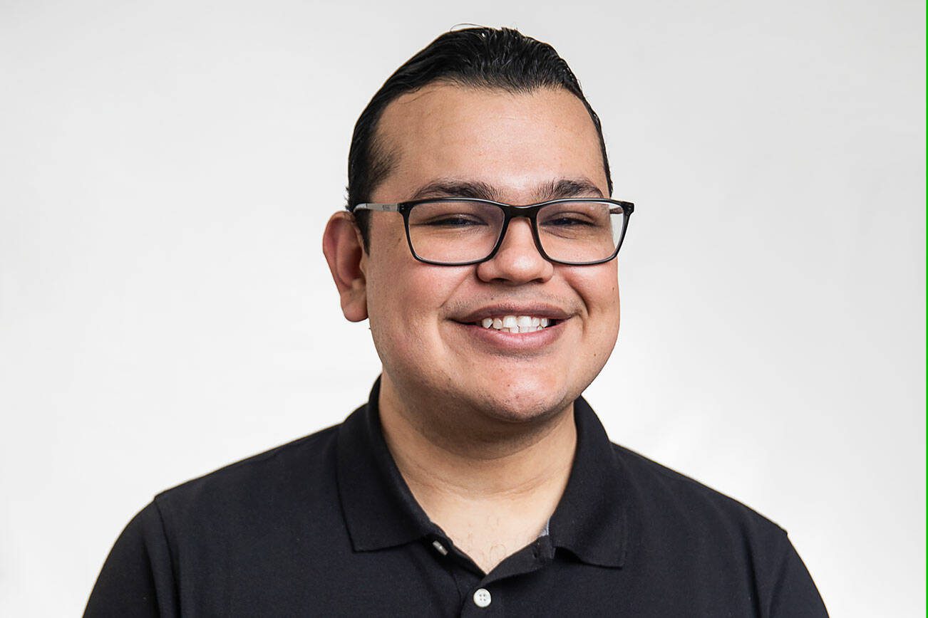 Eric Jimenez, a supervisor at Cocoon House, is an Emerging Leader. (Olivia Vanni / The Herald)