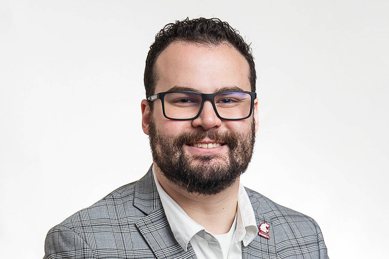 Alex Tadio, the admissions director at WSU Everett, is an Emerging Leader. (Olivia Vanni / The Herald)