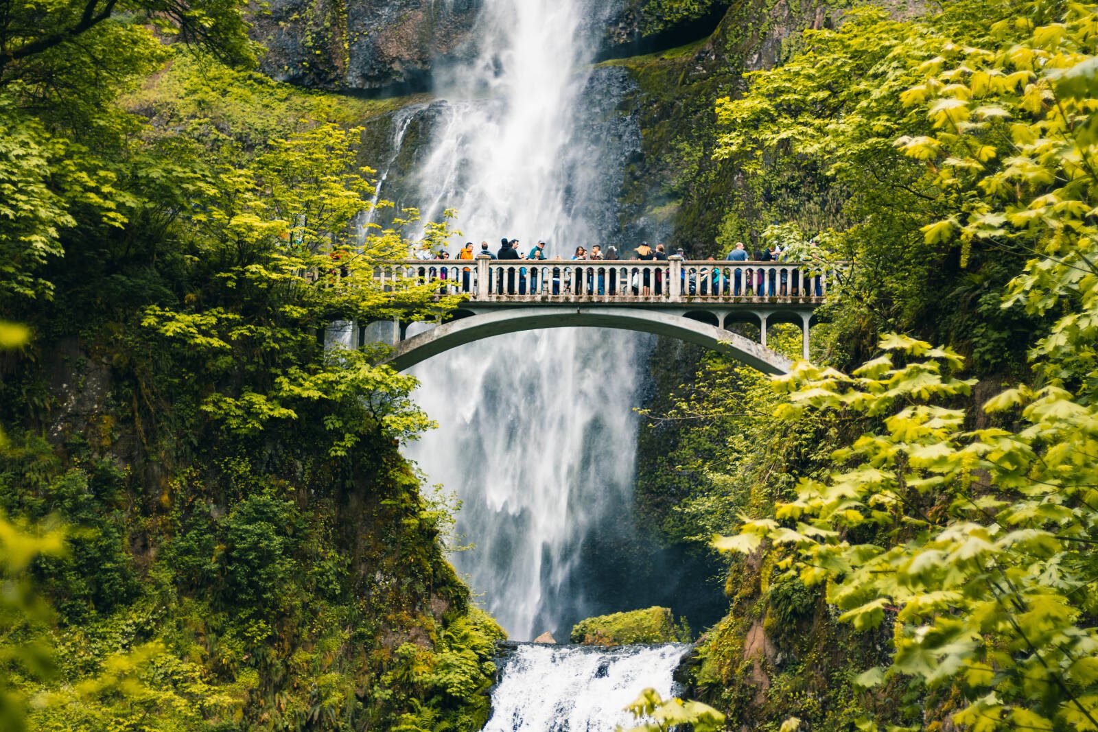 Oregon’s Multnomah Falls, the most-visited natural recreation site in the Pacific Northwest.