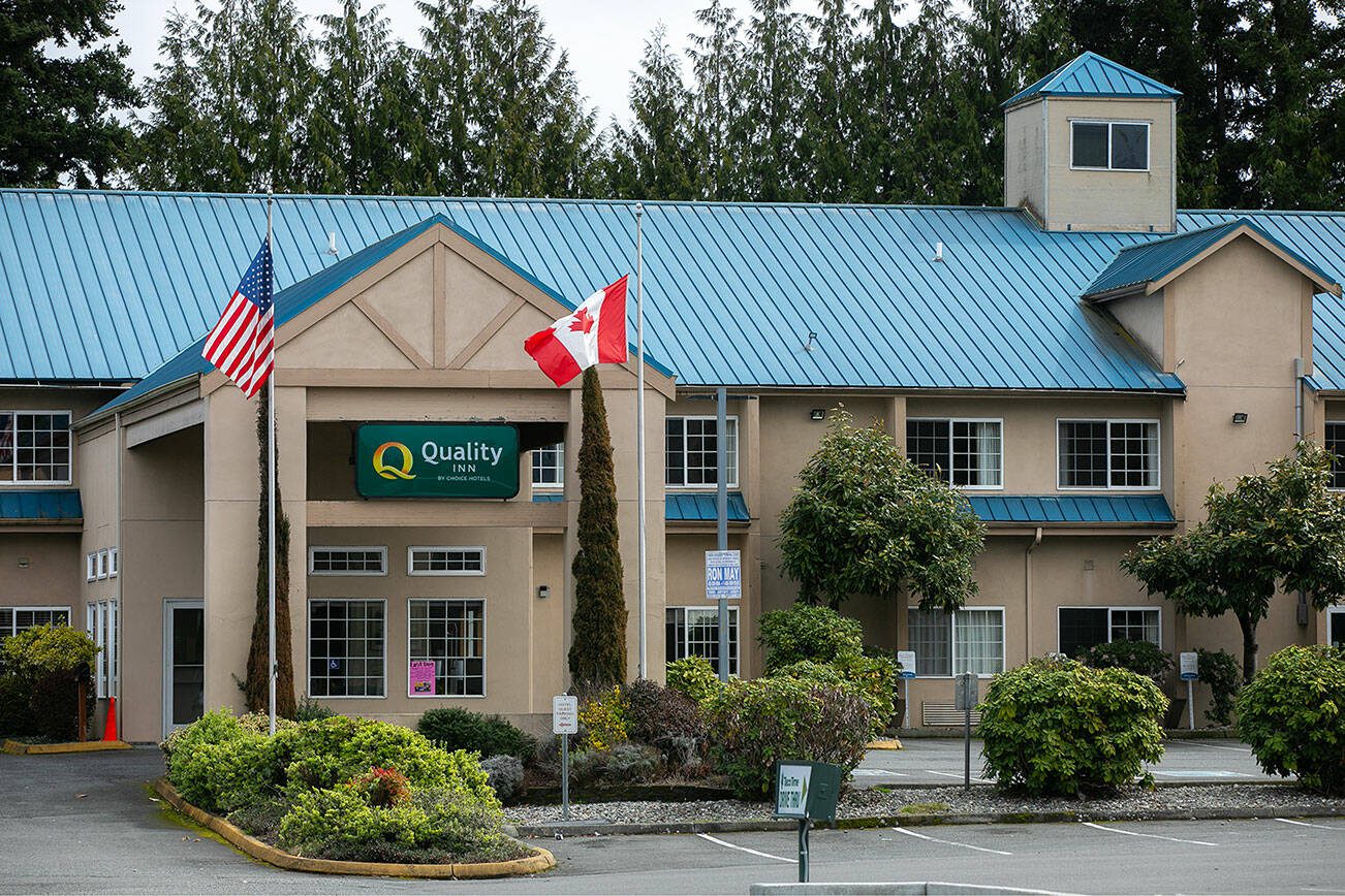 The Quality Inn Tulalip - Marysville is pictured on Thursday, March 28, 2024, in Tulalip, Washington. (Ryan Berry / The Herald)