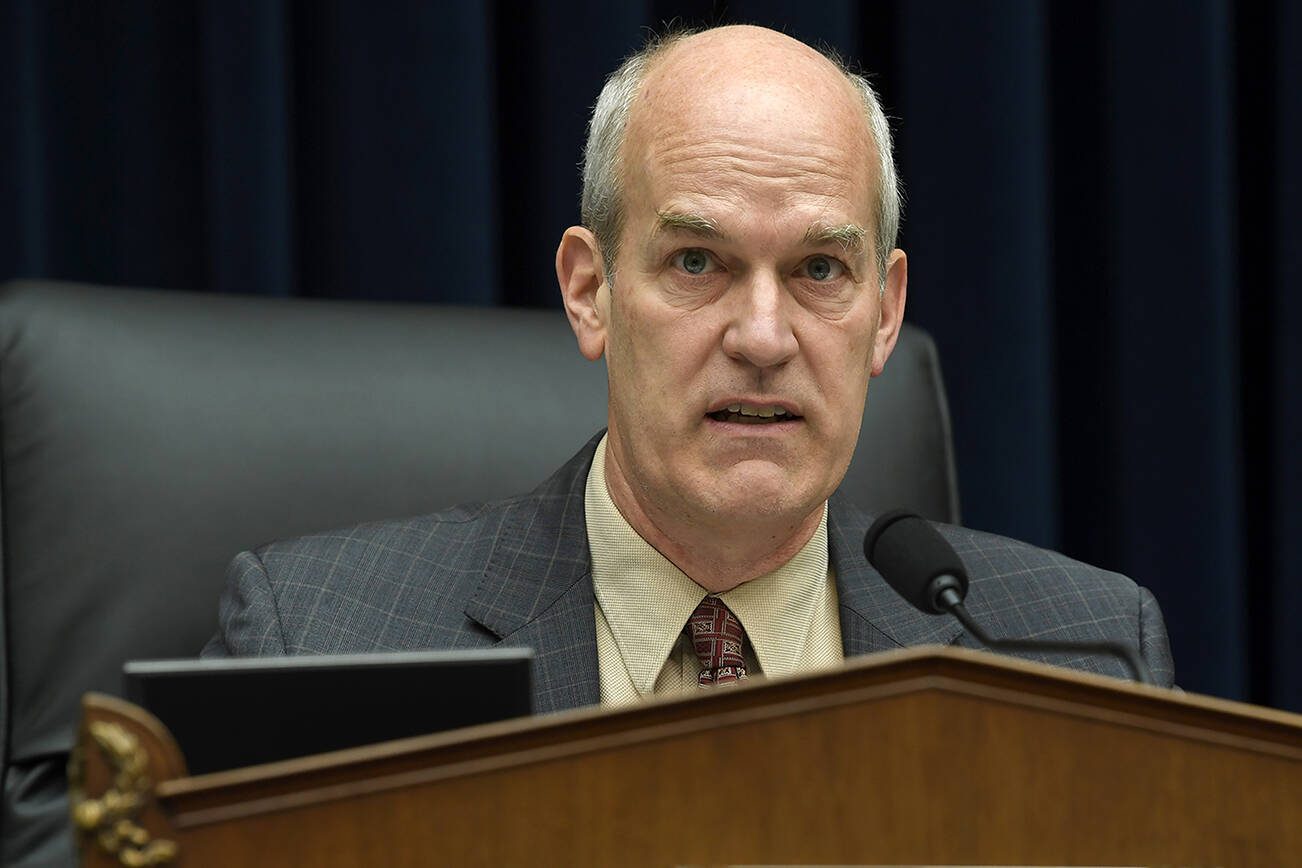 House Transportation Subcommittee Chairman Rep. Rick Larsen, D-Wash., speaks during a hearing on Capitol Hill in Washington, Wednesday, May 15, 2019, on the status of the Boeing 737 MAX aircraft.(AP Photo/Susan Walsh)